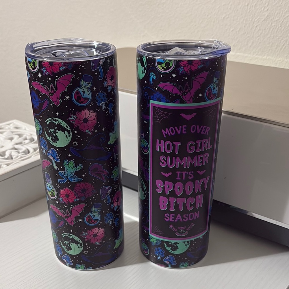 Spooky Themed Tumbler Set